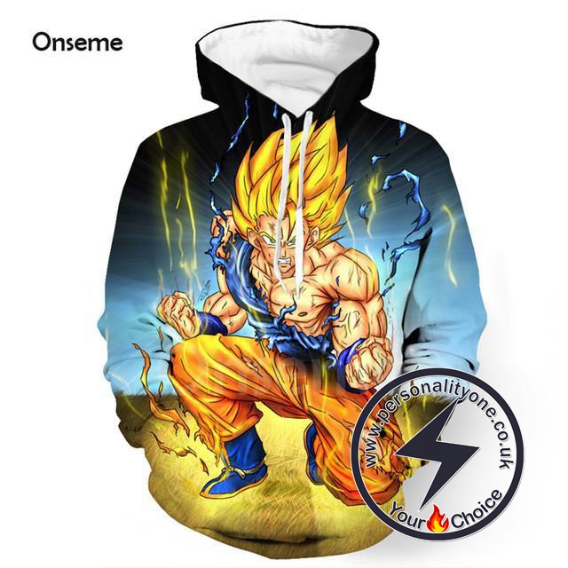 Dragon Ball Z - Goku Saiyan 3D - Hoodies